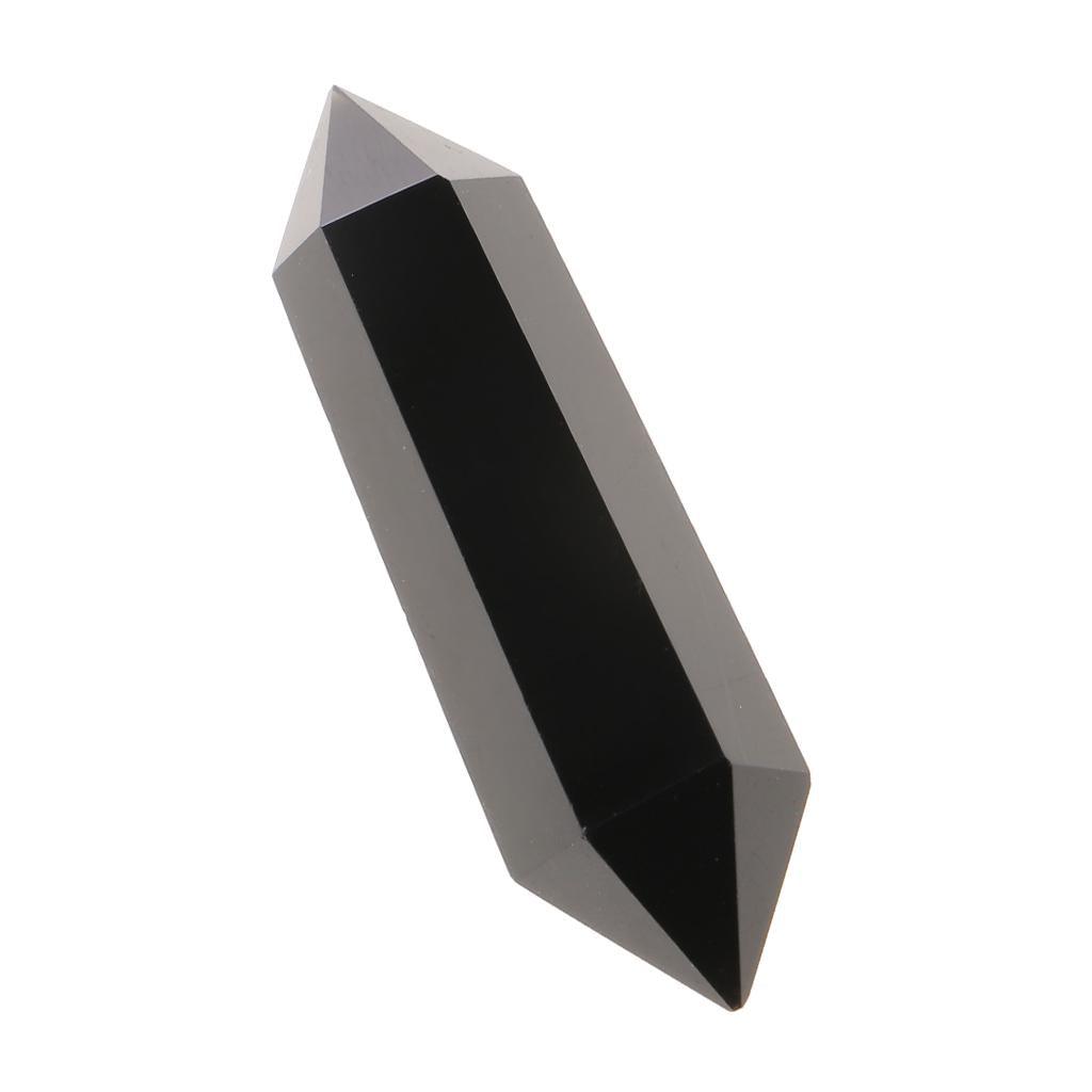 Maxbell Double Point Terminated Obsidian Wand For Meditation Home Room Décor - Aladdin Shoppers