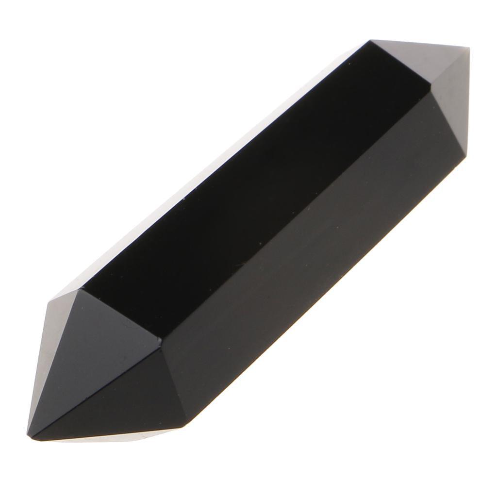 Maxbell Double Point Terminated Obsidian Wand For Meditation Home Room Décor - Aladdin Shoppers