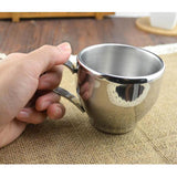 Maxbell Double Wall Heat Insulation Winter Hot Coffee Mug Milk Cup with Spoon Mat - Aladdin Shoppers
