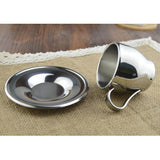 Maxbell Double Wall Heat Insulation Winter Hot Coffee Mug Milk Cup with Spoon Mat - Aladdin Shoppers