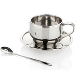 Maxbell Double Wall Heat Insulation Winter Hot Coffee Mug Milk Cup with Spoon Mat - Aladdin Shoppers