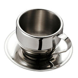Maxbell Double Wall Heat Insulation Winter Hot Coffee Mug Milk Cup with Spoon Mat - Aladdin Shoppers