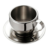 Maxbell Double Wall Heat Insulation Winter Hot Coffee Mug Milk Cup with Spoon Mat - Aladdin Shoppers