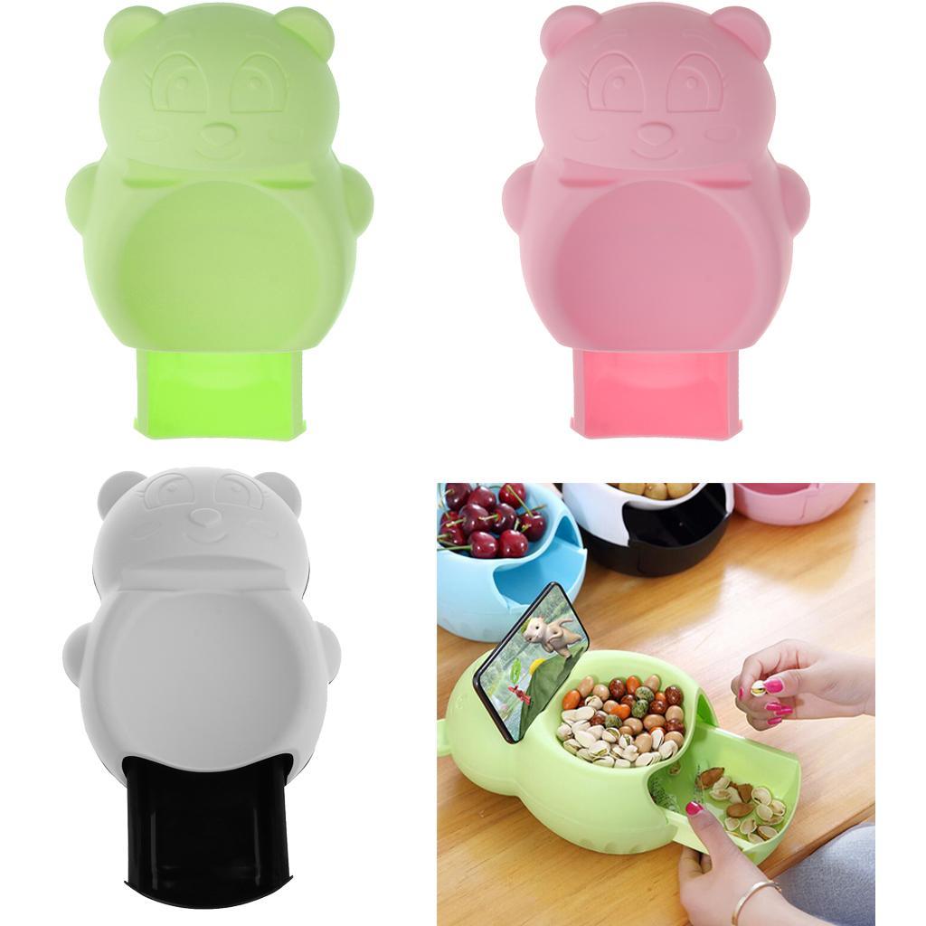 Maxbell Drawer Type Snacks Storage Box Bowl Phone Rack Little Bear Black and White - Aladdin Shoppers