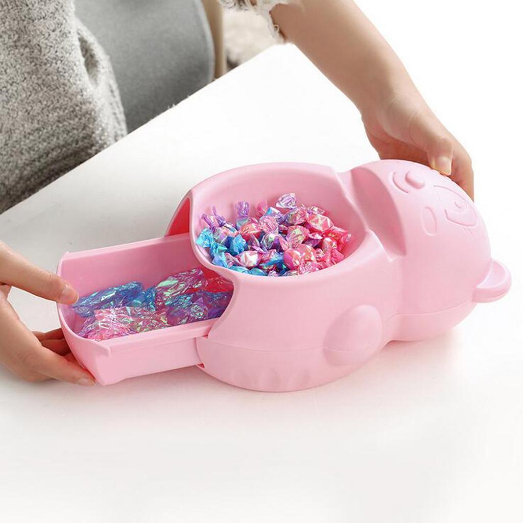 Maxbell Drawer Type Snacks Storage Box Bowl Phone Rack Little Bear Pink - Aladdin Shoppers