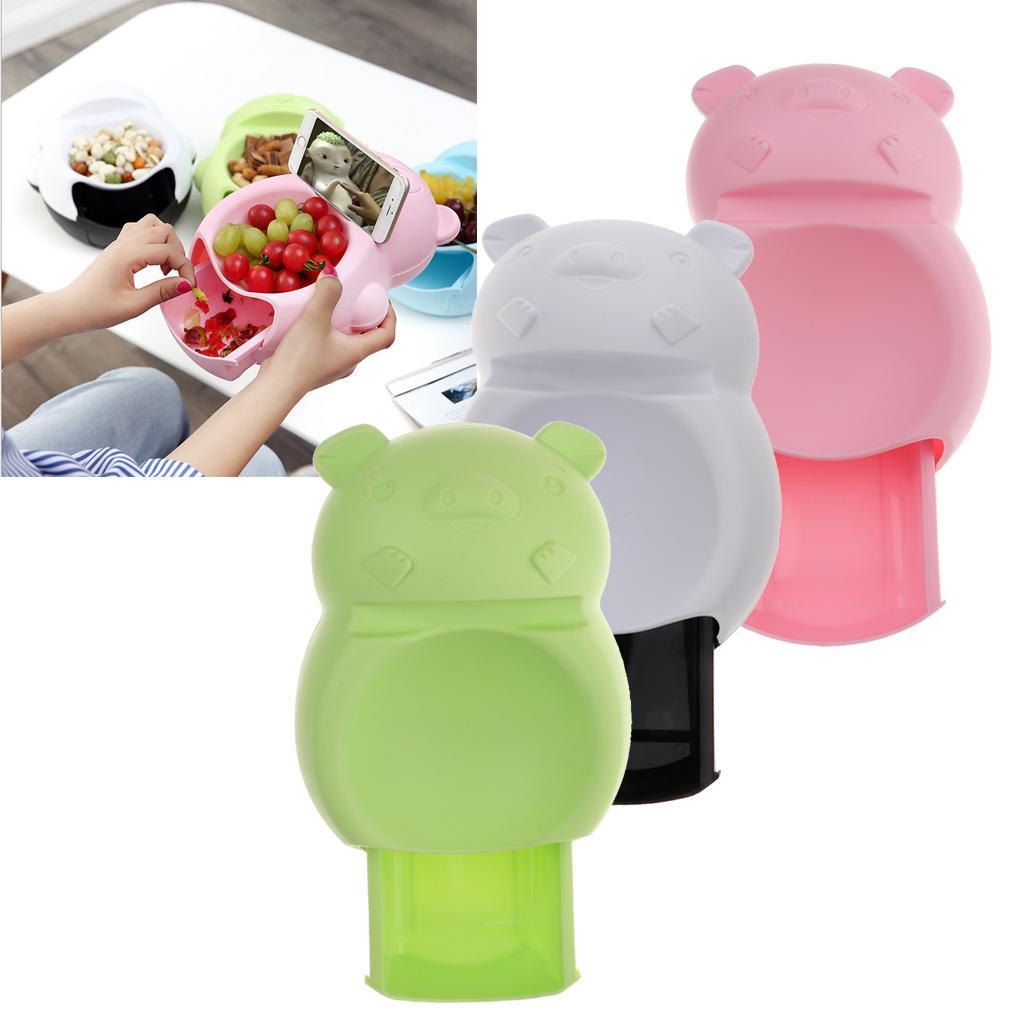 Maxbell Drawer Type Snacks Storage Box Bowl Phone Rack Piggy Black and White - Aladdin Shoppers