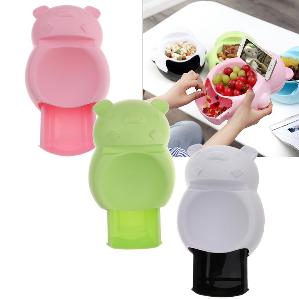 Maxbell Drawer Type Snacks Storage Box Bowl Phone Rack Piggy Black and White - Aladdin Shoppers