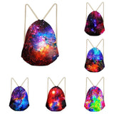 Maxbell Drawstring Bags Outdoor Travel Sports Backpack Sackpacks Starry Sky 1 - Aladdin Shoppers
