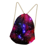 Maxbell Drawstring Bags Outdoor Travel Sports Backpack Sackpacks Starry Sky 2