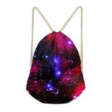 Maxbell Drawstring Bags Outdoor Travel Sports Backpack Sackpacks Starry Sky 2 - Aladdin Shoppers
