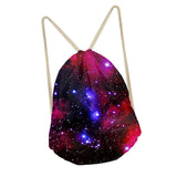 Maxbell Drawstring Bags Outdoor Travel Sports Backpack Sackpacks Starry Sky 2 - Aladdin Shoppers