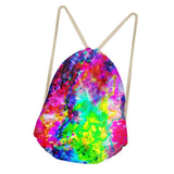 Maxbell Drawstring Bags Outdoor Travel Sports Backpack Sackpacks Starry Sky 6 - Aladdin Shoppers