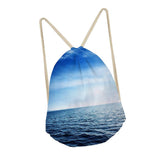 Maxbell Drawstring Bags Outdoor Travel Sports Backpacks Sackpacks Sea - Aladdin Shoppers