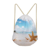 Maxbell Drawstring Bags Outdoor Travel Sports Backpacks Sackpacks Starfish 4 - Aladdin Shoppers