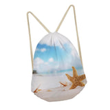 Maxbell Drawstring Bags Outdoor Travel Sports Backpacks Sackpacks Starfish 4 - Aladdin Shoppers