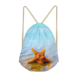 Maxbell Drawstring Bags Outdoor Travel Sports Backpacks Sackpacks Starfish 6 - Aladdin Shoppers