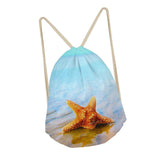 Maxbell Drawstring Bags Outdoor Travel Sports Backpacks Sackpacks Starfish 6 - Aladdin Shoppers