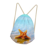 Maxbell Drawstring Bags Outdoor Travel Sports Backpacks Sackpacks Starfish 6 - Aladdin Shoppers
