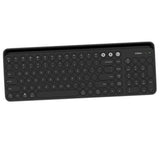 Maxbell Dual Mode Wireless Bluetooth Rounded Caps Keyboard Black - Aladdin Shoppers
