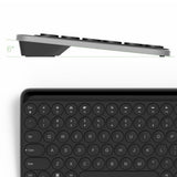 Maxbell Dual Mode Wireless Bluetooth Rounded Caps Keyboard Black - Aladdin Shoppers
