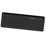Maxbell Dual Mode Wireless Bluetooth Rounded Caps Keyboard Black - Aladdin Shoppers