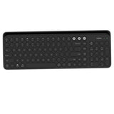 Maxbell Dual Mode Wireless Bluetooth Rounded Caps Keyboard Black - Aladdin Shoppers