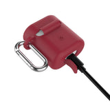 Maxbell Earbuds Case Cover with Earbud Strap Protective Shockproof Skin Red - Aladdin Shoppers