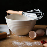 Maxbell Egg Beater Whisk Hand Blender Mixer Cake Beech Baking Tool Large Grey - Aladdin Shoppers