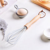 Maxbell Egg Beater Whisk Hand Blender Mixer Cake Beech Baking Tool Large Grey - Aladdin Shoppers