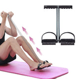 Maxbell Elastic Sit Up Pull Rope Abdominal Fitness Exerciser Sport Workout Equipment with Anti-Slip Foot Pedal - Aladdin Shoppers