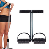 Maxbell Elastic Sit Up Pull Rope Abdominal Fitness Exerciser Sport Workout Equipment with Anti-Slip Foot Pedal - Aladdin Shoppers