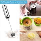 Maxbell Electric Milk Frother Drink Foamer Whisk Mixer Stirrer Coffee Stainless - Aladdin Shoppers