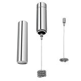 Maxbell Electric Milk Frother Drink Foamer Whisk Mixer Stirrer Coffee Stainless - Aladdin Shoppers
