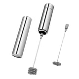 Maxbell Electric Milk Frother Drink Foamer Whisk Mixer Stirrer Coffee Stainless - Aladdin Shoppers
