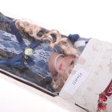 Maxbell Elegant Girls Ceramics Doll With Wood Stand For Victorian Porcelain Dolls - Aladdin Shoppers