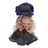Maxbell Elegant Girls Ceramics Doll With Wood Stand For Victorian Porcelain Dolls - Aladdin Shoppers