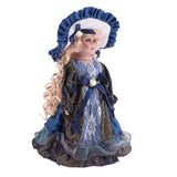 Maxbell Elegant Girls Ceramics Doll With Wood Stand For Victorian Porcelain Dolls - Aladdin Shoppers
