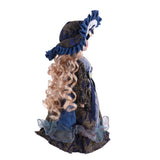 Maxbell Elegant Girls Ceramics Doll With Wood Stand For Victorian Porcelain Dolls - Aladdin Shoppers