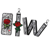 Maxbell Embossed Lace Embroidery Roses Phone Case Cover for iphone 7/8 Black - Aladdin Shoppers