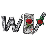 Maxbell Embossed Lace Embroidery Roses Phone Case Cover for iphone 7/8 Black - Aladdin Shoppers