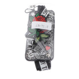 Maxbell Embossed Lace Embroidery Roses Phone Case Cover for iphone 7/8 Black - Aladdin Shoppers