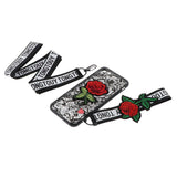 Maxbell Embossed Lace Embroidery Roses Phone Case Cover for iphone 7/8 Black - Aladdin Shoppers