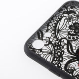 Maxbell Embossed Lace Embroidery Roses Phone Case Cover for iphone 7/8 Black - Aladdin Shoppers