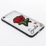 Maxbell Embossed Lace Embroidery Roses Phone Case Cover for iphone xs max White - Aladdin Shoppers