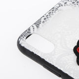 Maxbell Embossed Lace Embroidery Roses Phone Case Cover for iphone xs max White - Aladdin Shoppers