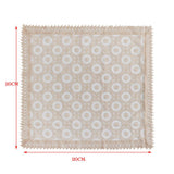 Maxbell Embroidered Lace Tablecloth Retro Table Cloth Party Decor Golden 110x110cm - Aladdin Shoppers