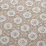 Maxbell Embroidered Lace Tablecloth Retro Table Cloth Party Decor Golden 110x110cm - Aladdin Shoppers