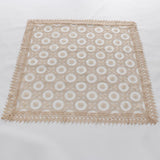 Maxbell Embroidered Lace Tablecloth Retro Table Cloth Party Decor Golden 110x110cm - Aladdin Shoppers