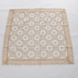 Maxbell Embroidered Lace Tablecloth Retro Table Cloth Party Decor Golden 85x85cm - Aladdin Shoppers