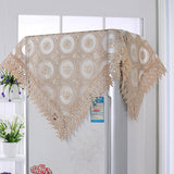 Maxbell Embroidered Lace Tablecloth Retro Table Cloth Party Decor Golden 85x85cm - Aladdin Shoppers